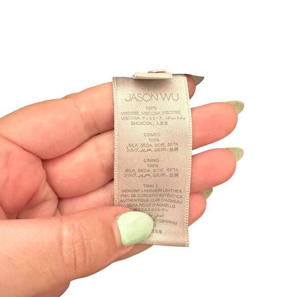 JASON WU Raffia Ruffle Sleeveless Dress Sz‎ 6 - Picture 4 of 6